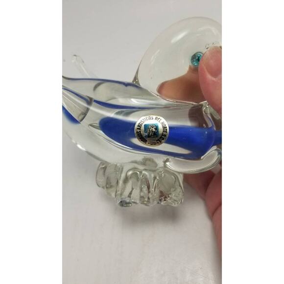 Vintage Art Glass Duck Figurine Paperweight, Vidrios Artisticos del Norte - Picture 7 of 7